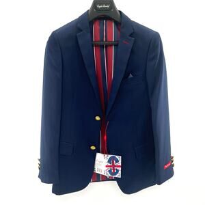 English Laundry elegant kids boy’s formal sport blazer golden buttons